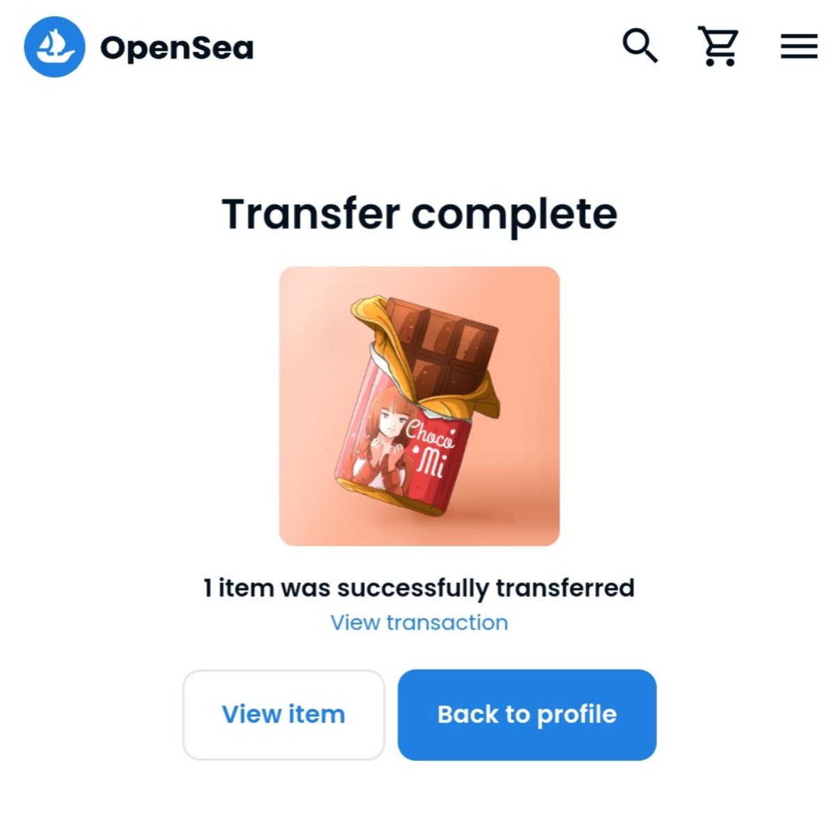🥳 Sold from 3z5x 🥳 

Thank you so much for the new owner 3z5x (Opensea). Sorry if I don't know your Twitter account name, please DM me to confirm 🍫🍫

Thank you very much for your support🥳🤩.

#NFTs #NFTCommunity #NFT #NFTCollection #VERTICALNFT #NFTsales