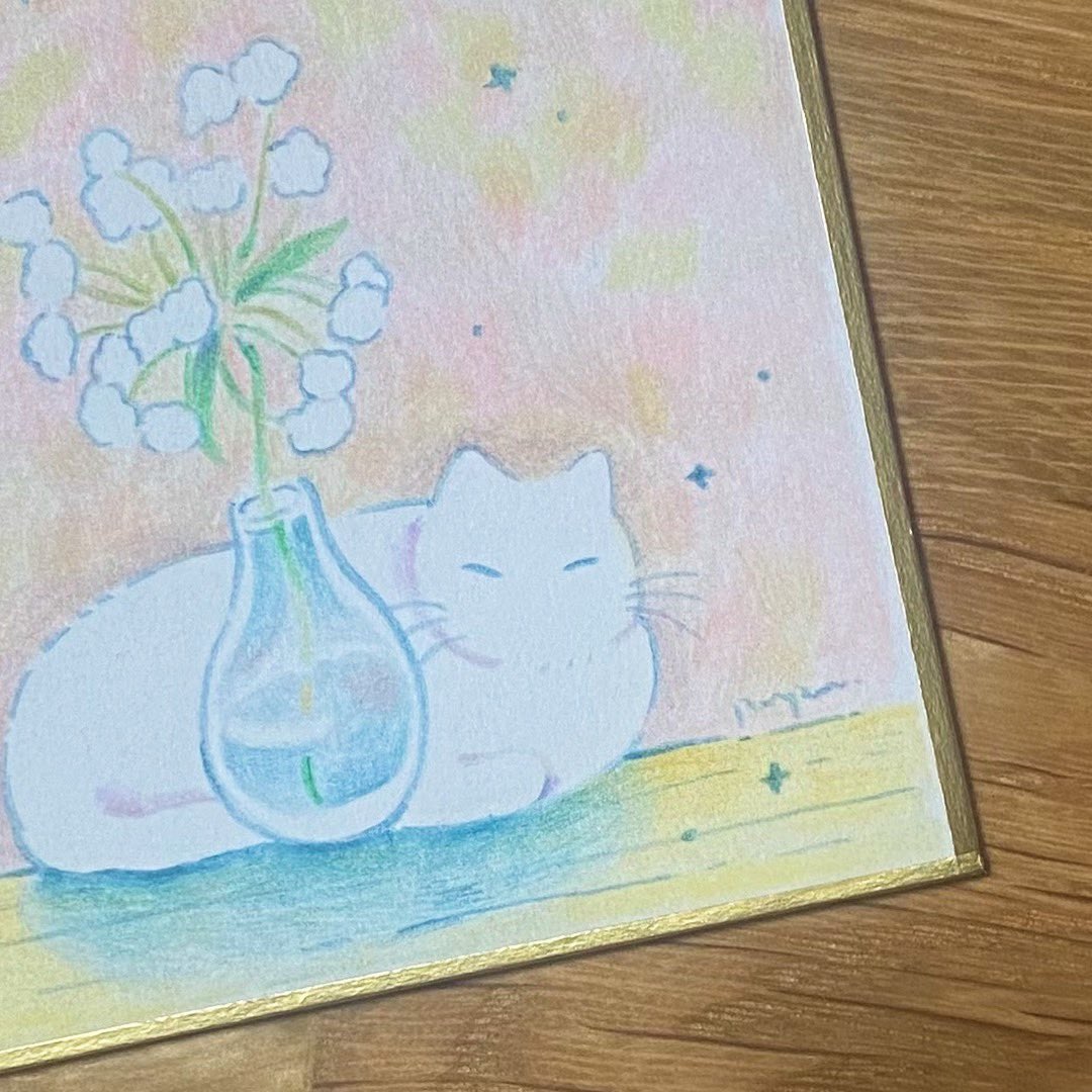 cat no humans flower vase animal focus closed eyes white flower  illustration images