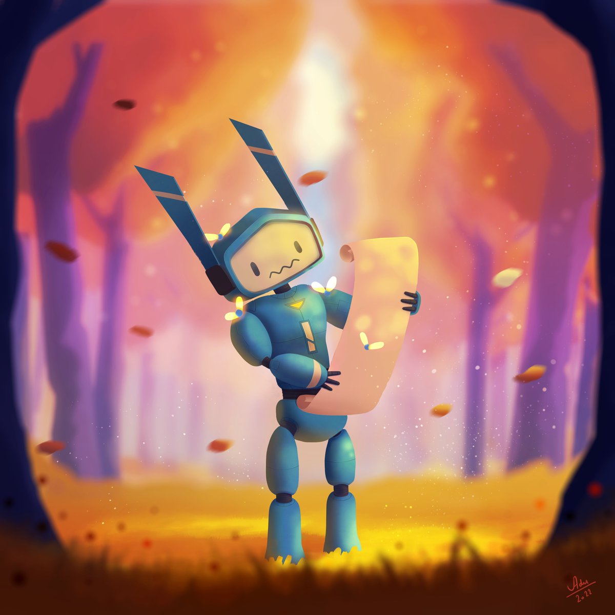 🌳🟡✨ " Puzzled " ✨🟡🌳

#art #characterdesign #illustration