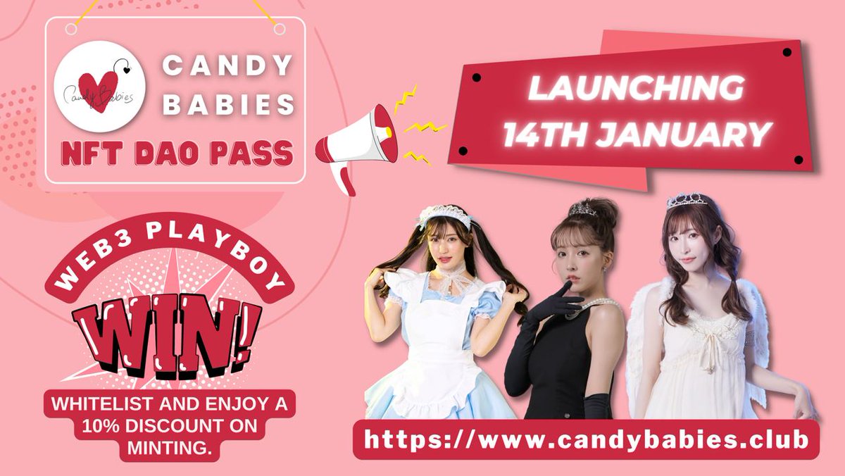 BoosterCapital1's tweet photo. #CandyBabies #NFT launching on 14th Jan. limited #WhitelistGiveaway &amp; #airdropalert spot. 
Rules .  
1: Follow Us.
2: Join #tg 
3: Refer 3 friends
4: Drop your Polygon address - get your code from our website, share with friends &amp; get upto 10% cashback &amp; discount. #nftarti̇st https://t.co/1nl3g0SzEL