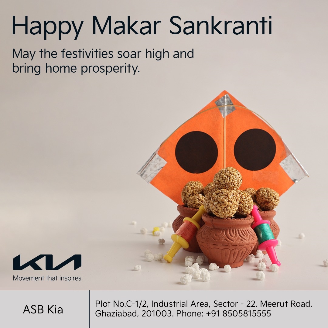 asb_kia's tweet photo. Hoping that the harvest season brings you home to warm moments and happiness.
Kia wishes you all a very Happy Makar Sankranti.
#Kia #KiaIndia #HappyMakarSankranti #MakarSankranti #Festival #MovementThatInspires https://t.co/TmJeGJBEw6