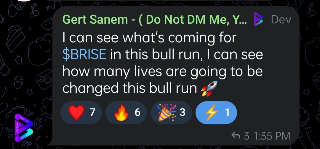 CRYPTO365X's tweet photo. Are you ready #brisearmy⚡💪
Let's goo ⚡
#brise https://t.co/KzHw2suIzv