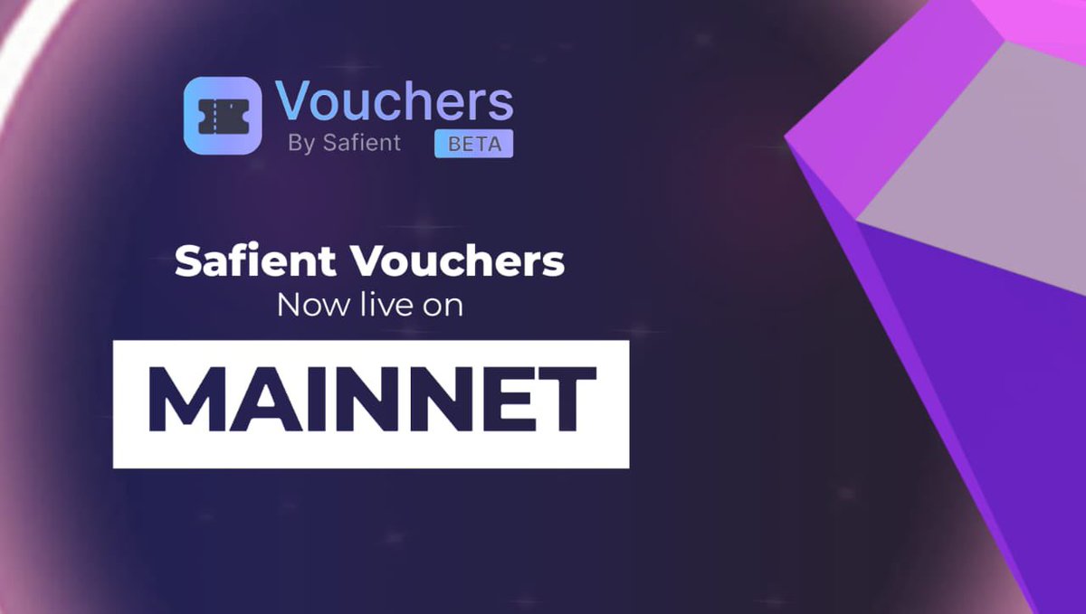 safientio's tweet photo. Announcement 🚨

We are happy to announce that the Safient Voucher ( https://t.co/kdaEEiCuZZ ) has now been launched on Mainnet🚀.

Users can now create, share and redeem vouchers on Ethereum, Polygon, and Binance mainnet chains where they can send ETH, MATIC, or BNB currencies. https://t.co/ken6NqdLVA