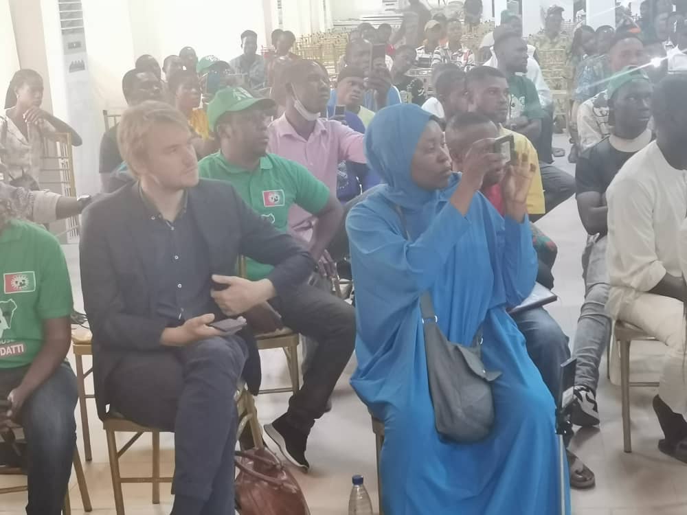PeterObi's tweet photo. Dr. Yusuf Datti Baba-Ahmed and I arrived at the venue of the town hall meeting with Ondo State youths and students. -PO https://t.co/qdAcpNgOwl