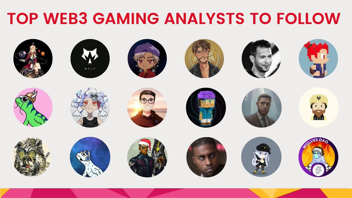 Twitter is hard. Its hard to know who to follow.

Here are the top Web3 gaming analysts that are killing it.

Most accounts in this list aren't well-known, but they provide lots of value 👇