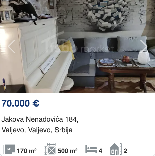 fsbomarket's tweet image. Na prodaju veoma lepa porodična kuća na sprat u Valjevu.
fsbo.market/sr/nekretnina/…
#fsbomarket #prodajanekretnine #kuća #nekretnine #nekretnineprodaja #bezprovizije #direktnoodvlasnika #prodajastanova #bezposrednika #nekretninesrbija #valjevo