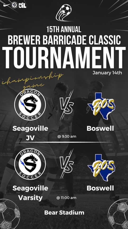 dragon_futbol's tweet photo. We’re back at today!! JV &amp; Varsity take on Boswell in the @BrewerHSSoccer Barricade Classic Tournament! Come support your dragons!! https://t.co/hVCF0wZyEn