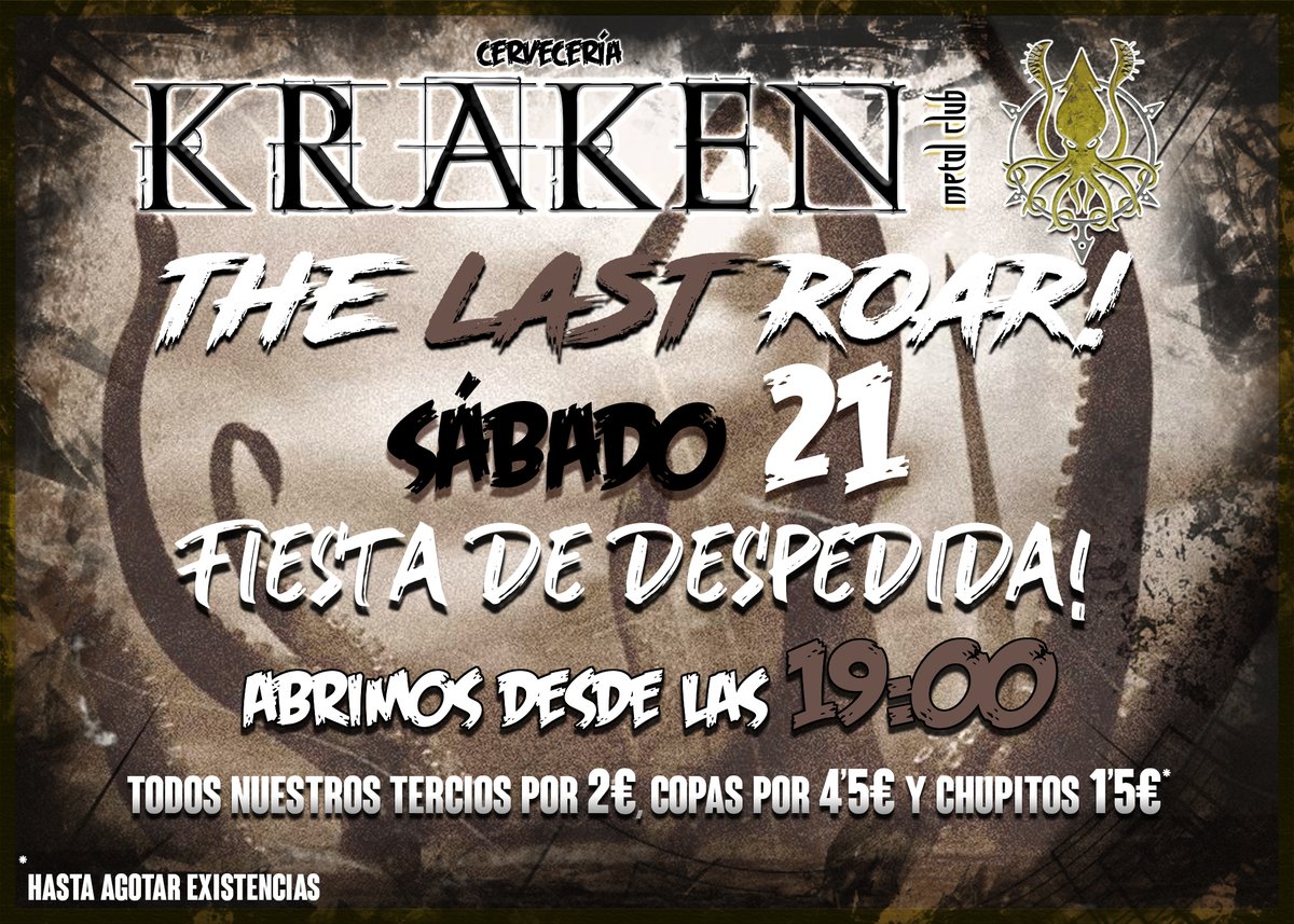 Habrá que irse por la puerta grande, no?