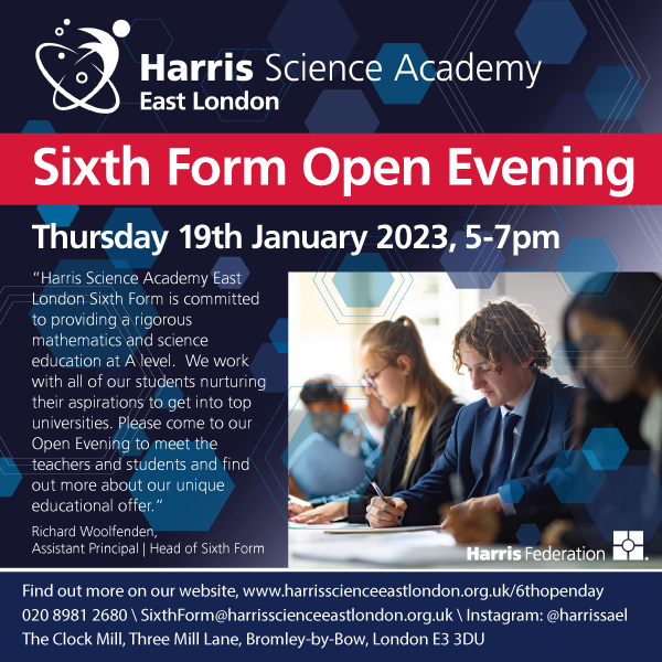 to Harris Science Academy East London