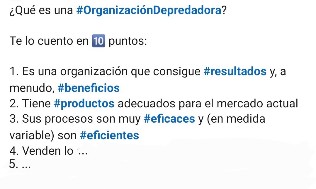 "Los empleados no son cosas"... aunque algunas empresas parecen haberlo olvidado.

Las llamamos  #OrganizacionesDepredadoras y en este #post en @linkedin te cuento qué son.

linkedin.com/posts/albertva…
#successmindbyalbertvalero
<a href="/SuccessMind_SM/">Success Mind</a>