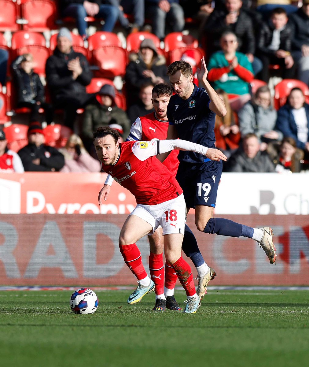 📸| Ollie in overdrive. 🚗

A typically bright start to the game for midfielder Ollie Rathbone against his Dad's former club, Blackburn Rovers.

He's already nearly covered every blade of grass!

#rufc | #ForeverTogetherForeverProud