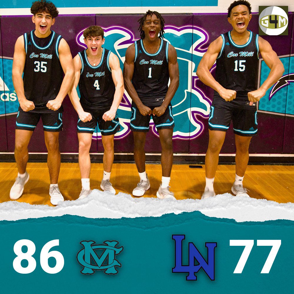 🏀 Final: Cox Mill: 86 Lake Norman: 77 Chargers are led by @_djboyce_ (38 - school record for 3’s with 8) @LangstonBoyd_ (16- 11 Reb - 10 Assists) @titusivy5 (13 points and 16 Reb) and @seandunn0 (13 points) #BuiltAtTheMill #MillMentality
