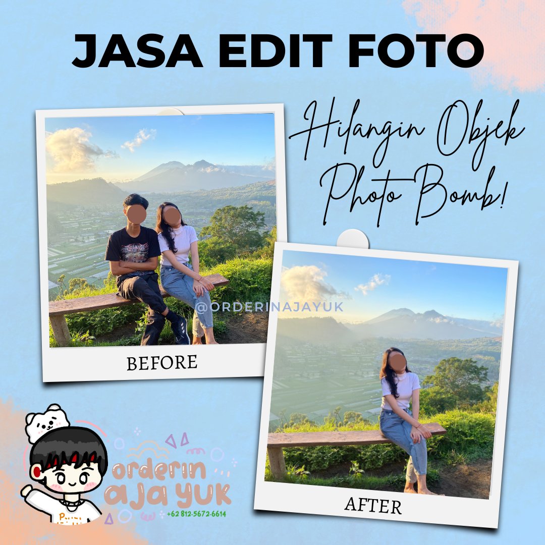 orderinajayuk's tweet image. who needs photobomb remover? i here for helping you guys who wants to remove an object on your fav photos!   #commstwt #commisioner #removeobject