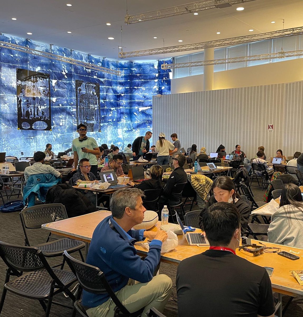 sercan314159's tweet photo. It is so exciting to be back at #MIT @mitmedialab for the MIT Reality Hack 2023 #MITRH23 #MITRealityHack #HackToTheFuture w/ the lovely people of @BornStudiosLtd We are already on the second day! Looking forward to the judging tomorrow and seeing all the amazing projects 🧑🔧🧑💻🎉❤️ https://t.co/dJwPrc9hLA