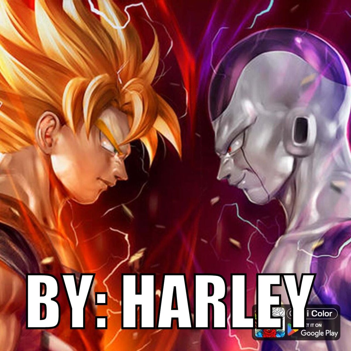 _QuinnFury_'s tweet photo. A picture of Goku and Frieza I colored from DBZ, Goku is ready to kick Frieza ass like always!lol ๐คฃ๐คฃ
#myart #Artist #coloringapps #hicolorapp #goku #frieza #dbz https://t.co/WUr8pILohY