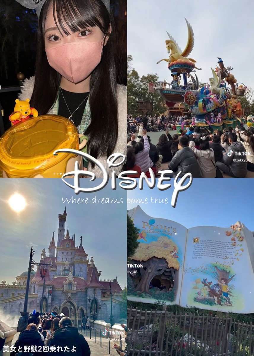 @MizukiYamauchi #TikTok #山内瑞葵 #disney #disneyland #ディズニー #ディズニーランド #disneyvlog 
So many wonderful stories to tell in the Magic Kingdom, from Beauty and the Beast, to Toy Story, to Winnie the Pooh, to Micky Mouse!  You make all of my dreams come true 🎀💓🫶🏻Mizuki-chan!!! 🌞🪐💫
