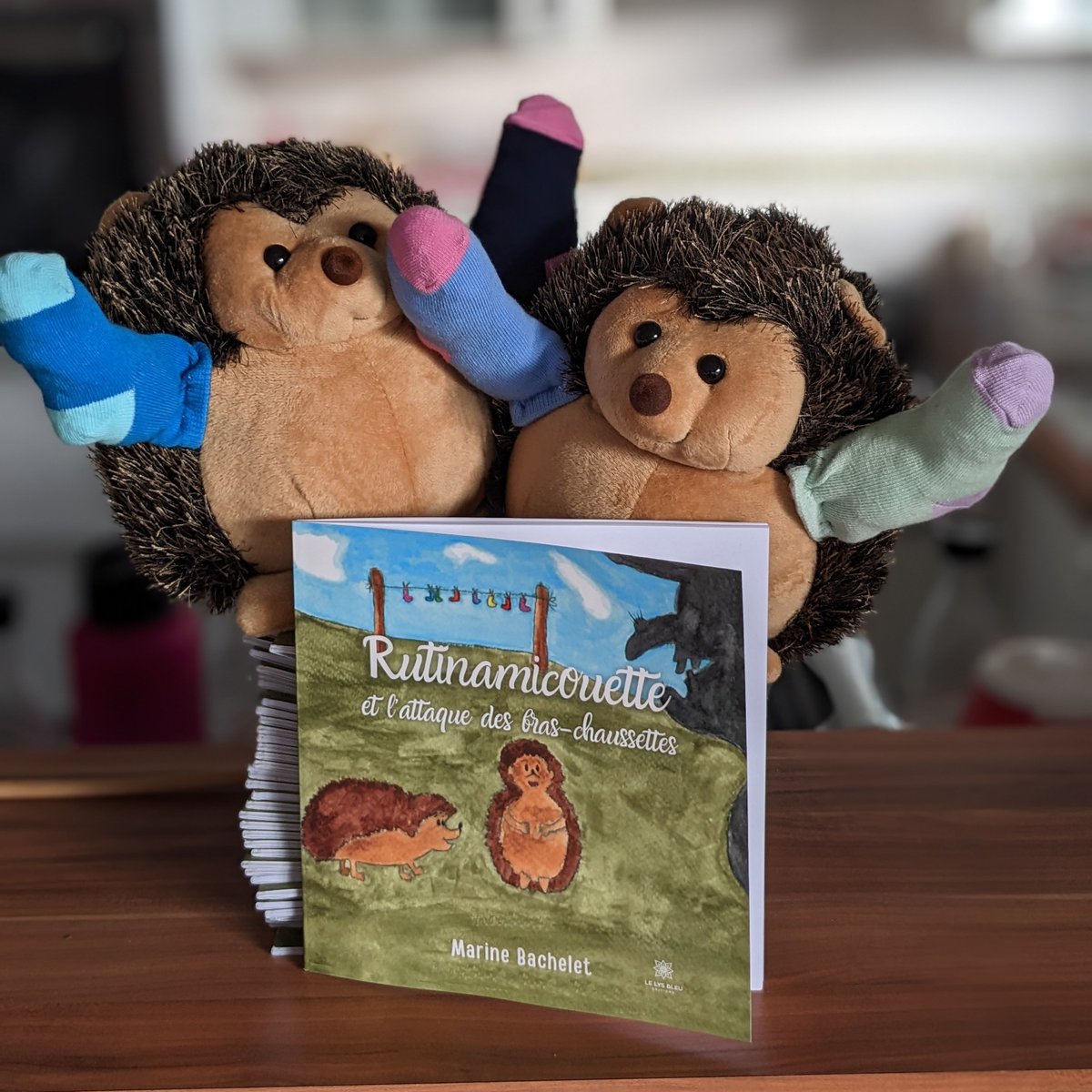 Je suis très fière de vous annoncer la sortie de mon premier #livrejeunesse '' Rutinamicouette et l'attaque des bras-chaussettes ''. Merci à <a href="/LysBleuEditions/">Le Lys Bleu Éditions</a> de m'avoir offert la chance d'être éditée! Disponible sur les grandes plateformes et en commande chez les libraires!