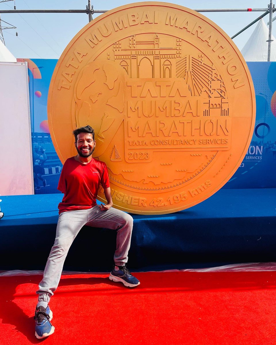 bindaas_govind's tweet photo. @TataMumMarathon 
This will be my first official Full Marathon so I’m very excited to be part of it . 

Wish you all the best to all participants of TMM 🙌👍

looking forward to this Sunday morning 🏃🏻‍♂️ 

See you soon 😊

#hardilmumbai #tmm2023 #tatamumbaimarathon https://t.co/V5YEQWDBx6