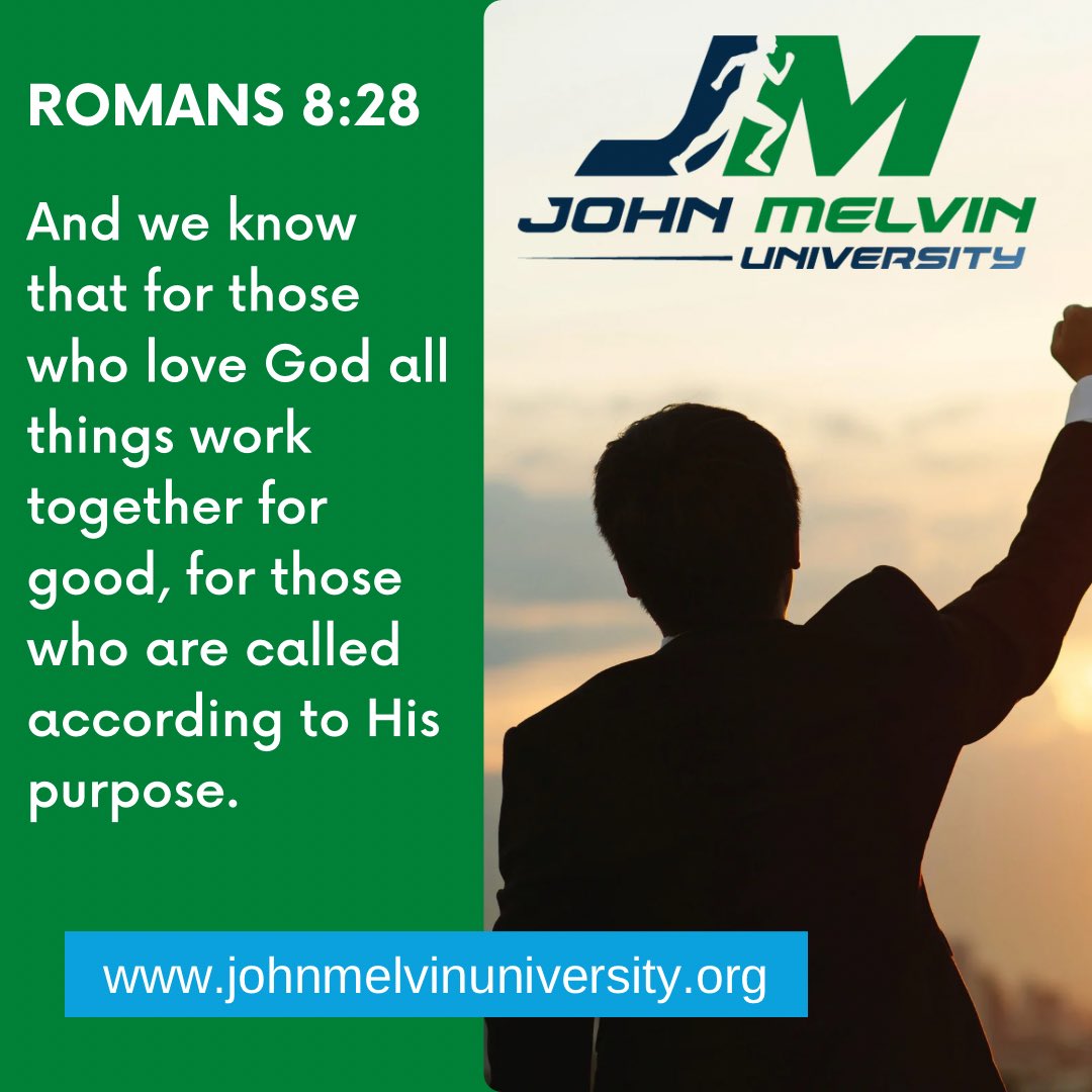 JohnMelvinU's tweet photo. Follow your calling! John Melvin University - Higher Education for a Higher Purpose. 💙💚🙏🏼 #millernation #hispurpose #success #christianeducation https://t.co/K4FJrn9u06