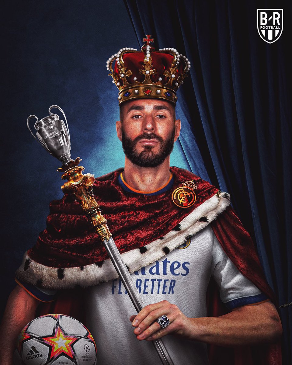 romegrfx's tweet image. King Karim Benzema🤴🏻⚪️
🖌️Created for @bleacherreport  
#DesignBreakdown