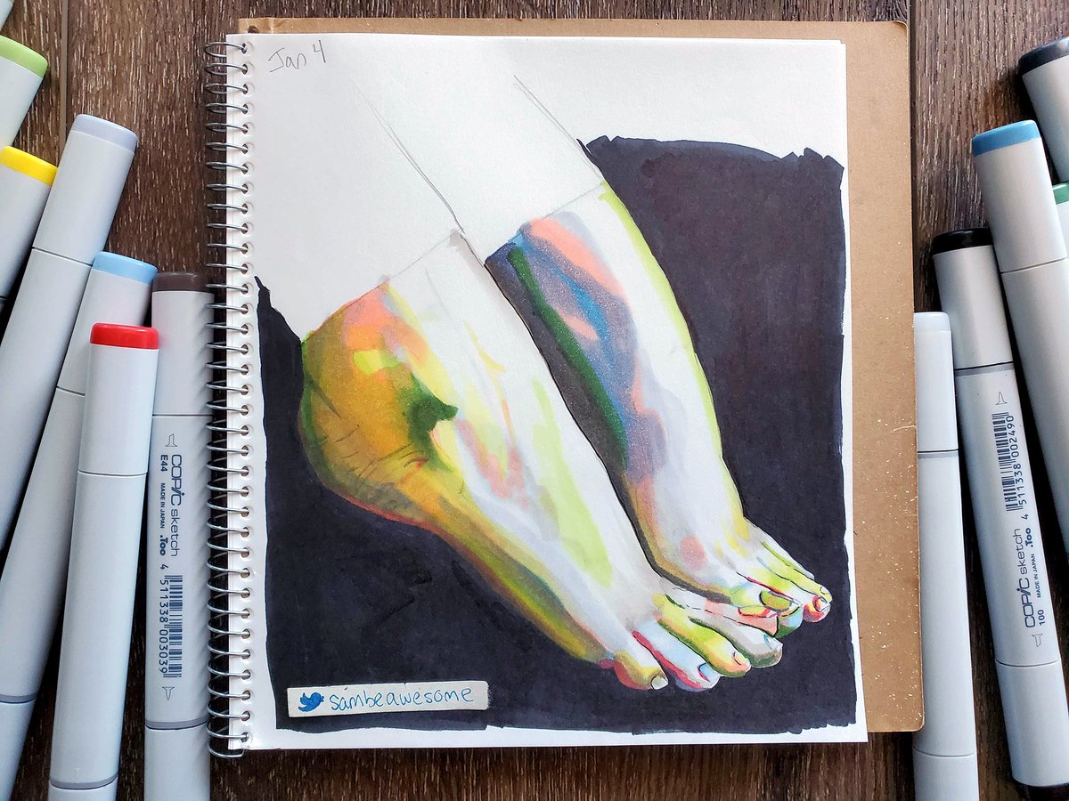 Playing around with markers c:
#traditionalart #sketchbook #artistsontwitter