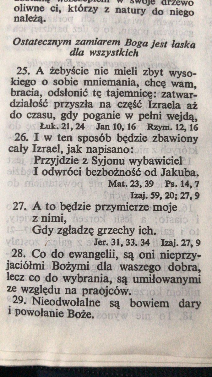 familiarbart's tweet photo. @RadekPatlewicz To fragment z Rzym.11,25-29 Bo Bog jest wieczny. Przymierze ktore zawarl z Izraelem jest wieczne. To jest po prostu ABECADLO https://t.co/KPQ4lBBhWM