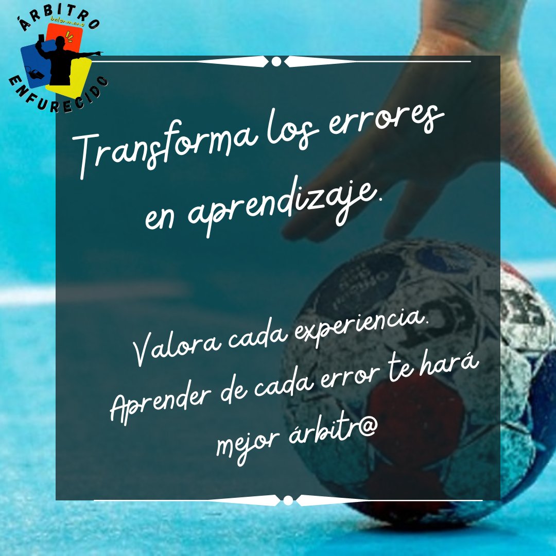 arbisbalonmano's tweet image. El arbitraje siempre está en constante aprendizaje.
No te infravalores por tus errores, ni menosprecies al compañero por los suyos, nunca sabes cuando te puedes ver en su situación.
¡Trabaja y supérate!