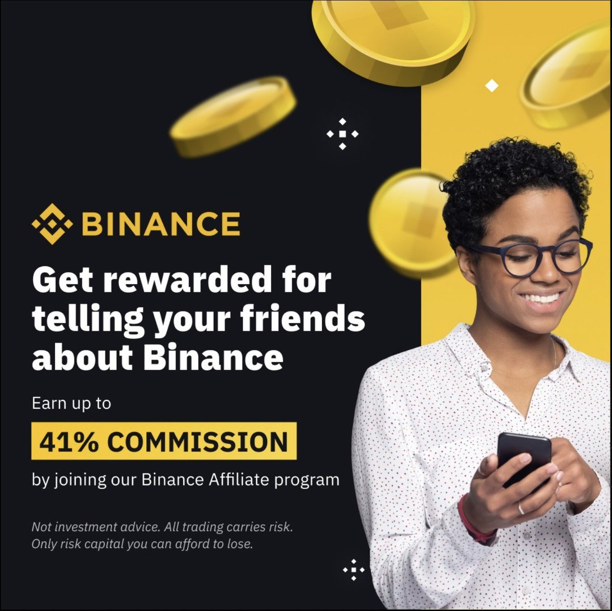 BinanceAfrica's tweet photo. Get rewarded every time you refer your family and friends to #Binance.

Join our affiliate program 👉 https://t.co/PprGlppG8E https://t.co/kY7GY51b3S