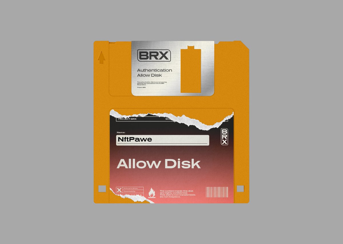 Allow Disk printed!

Join me to help <a href="/binary1010_BRX/">Project: BRX</a> and @breathonics save humanity from #zerocorp.