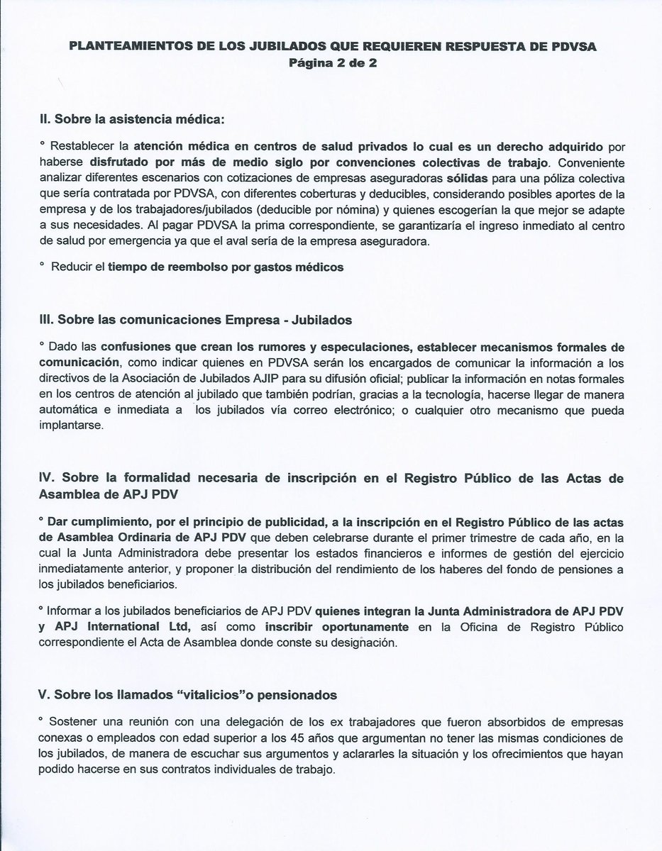 1/2 Todo buen gerente sabe que para lograr trabajo con excelencia y transparencia, primero hay que "poner las cosas en orden" y jamás dice "no puedo" como expreso Pdte de <a href="/PDVSA/">PDVSA</a> . Esperamos <a href="/TellecheaRuiz/">Rafael Tellechea</a> fije fecha reunión con delegación presidida por Pdte Asoc Jubilados AJiP