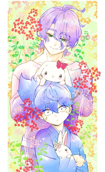 歌仙さんと小夜さん #フォロワーさんの推しが描きたいモリヤマ リンさん、ありがとうございましたー! 