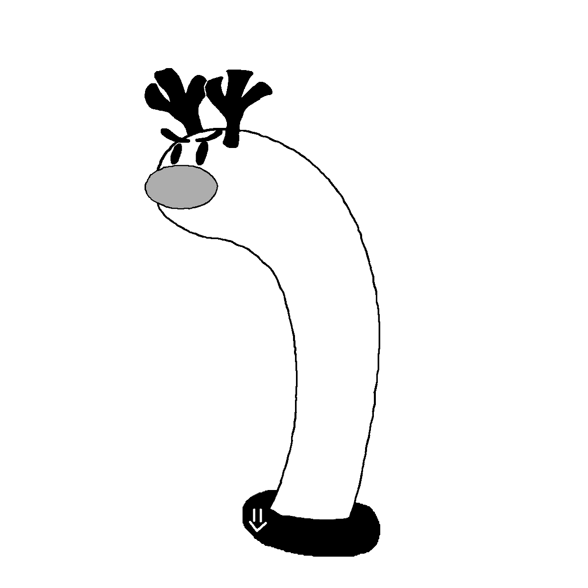 I was looking at Wiglet, just being a wiggly lad, and thought of the delightful deer dear,<a href="/EmmaL1ly/">EmmaL1ly🦌💧Deer Vtuber</a>. Emma enjoys pokemon, so I just had to hop on Aseprite and make a fun thing😁
I'm thinking about making a long snoot regional variant🤥