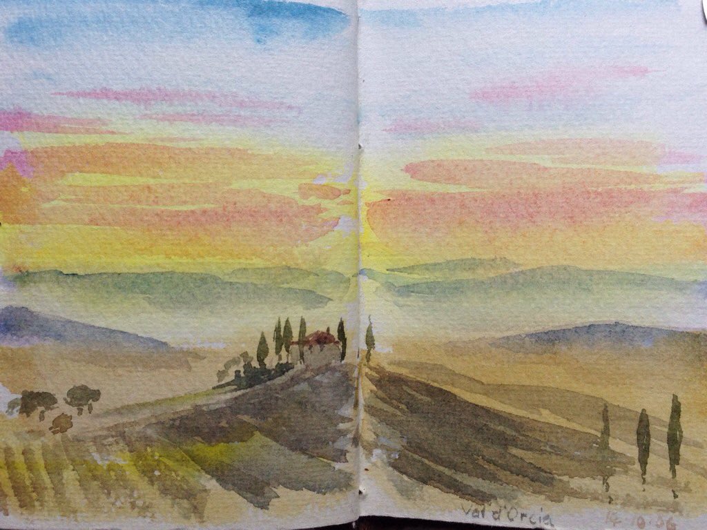 Sketchbook #watercolours painted on location in #italy
