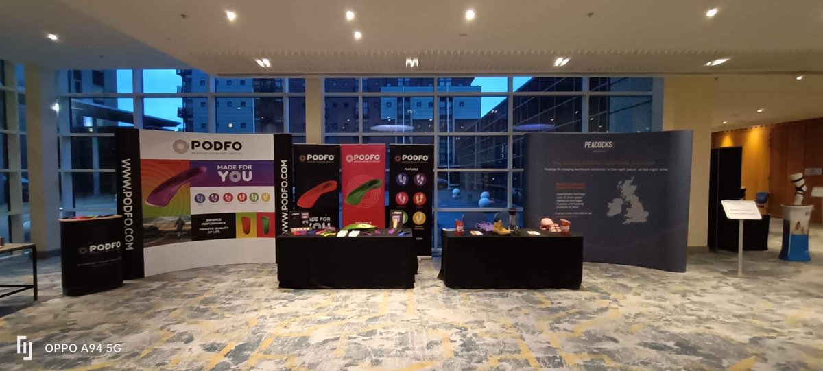 Podfo's tweet image. We're at the @PeacocksMedical Forth Conference today alongside other excellent exhibitors!

Looking forward to hearing from the great line up of speakers across the day, catching up with some familiar faces and meeting new ones 😊

#PeacocksForthConference