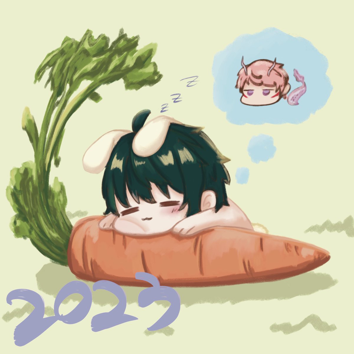 rice482910's tweet photo. 🍬🐰🥕💤💭🥐🐲❤️

#あんスタ #あんさんぶるスターズ #影片みか #宗みか https://t.co/OD54uwJElE