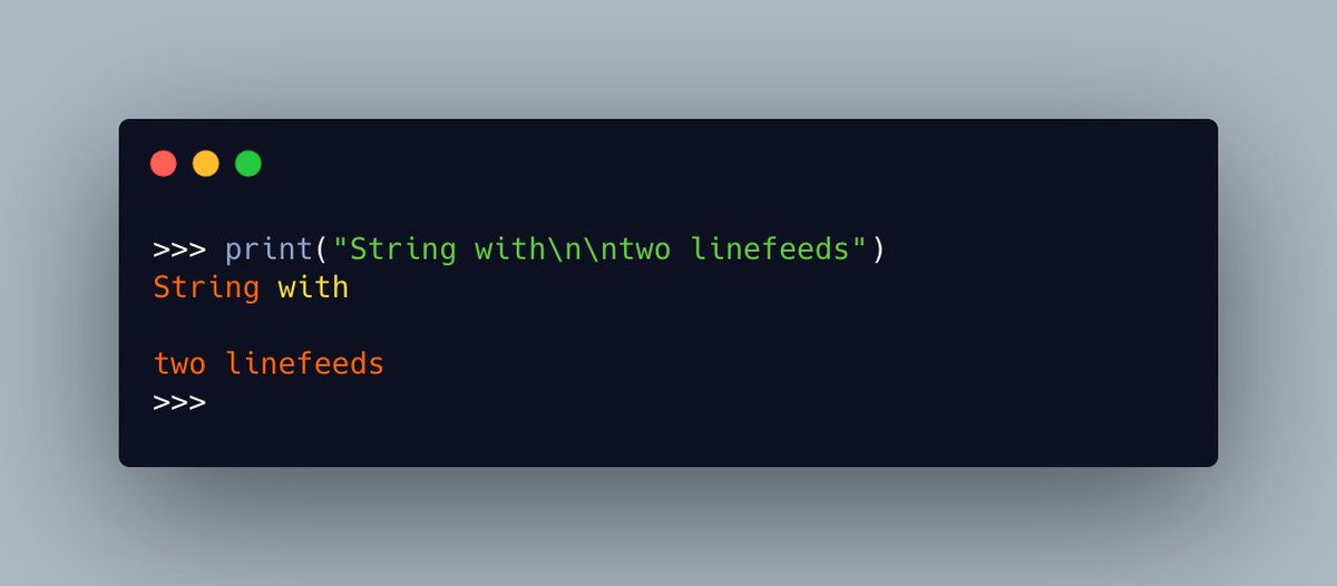 Today I want to talk about #Python's special escape characters Join me ...