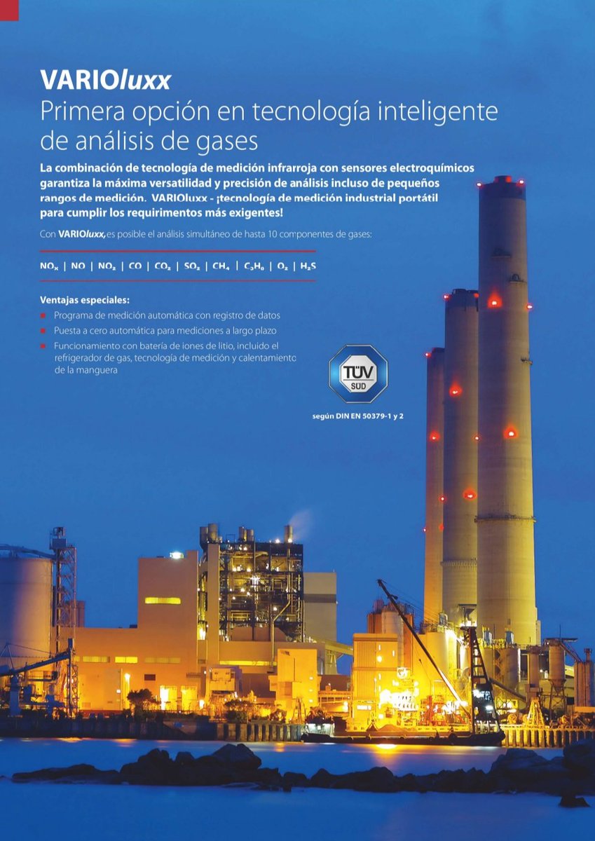 MRUIberica's tweet photo. 📢 VARIOluxx es un analizador portátil para realizar mediciones precisas de gases de combustión,tanto de corta  y larga duración, en combustiones industriales, motores de gas , turbinas, calderas grandes, hornos, etc ...y procesos industriales.
https://t.co/1Ihoe0HvUn https://t.co/IeuLAm5gyq