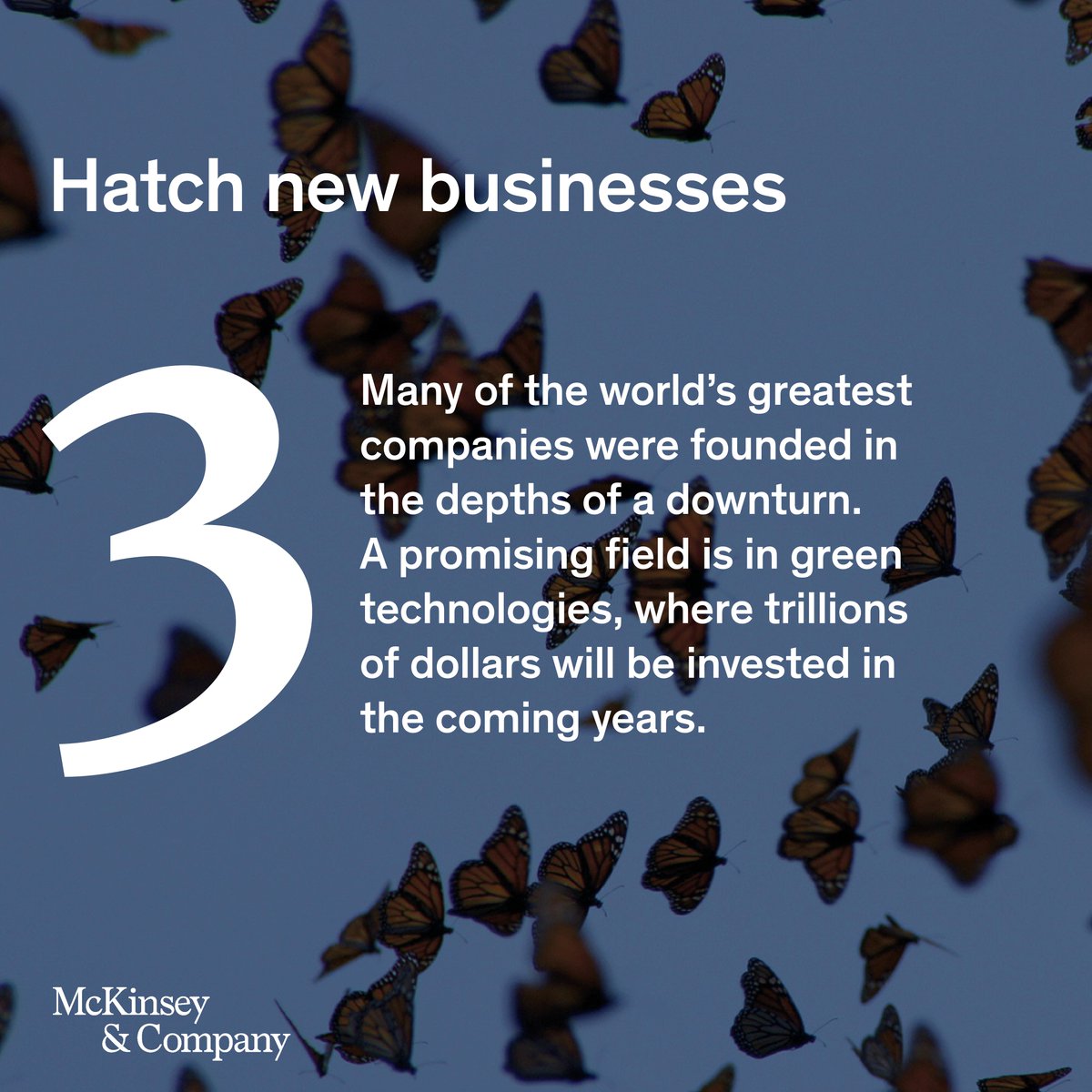 McKinsey's tweet photo. 💪 Resilience 
🦁 Courage
🎨 Creativity
📡 Technology
♻️ Sustainability
🤝 Employee satisfaction

In stormy waters, #CEOs need to follow these key principles to steady their ship.

Explore all 6 priorities here: https://t.co/jcy7Hm1OQ1 #resilience #technology #sustainability https://t.co/gNjZi20hFc