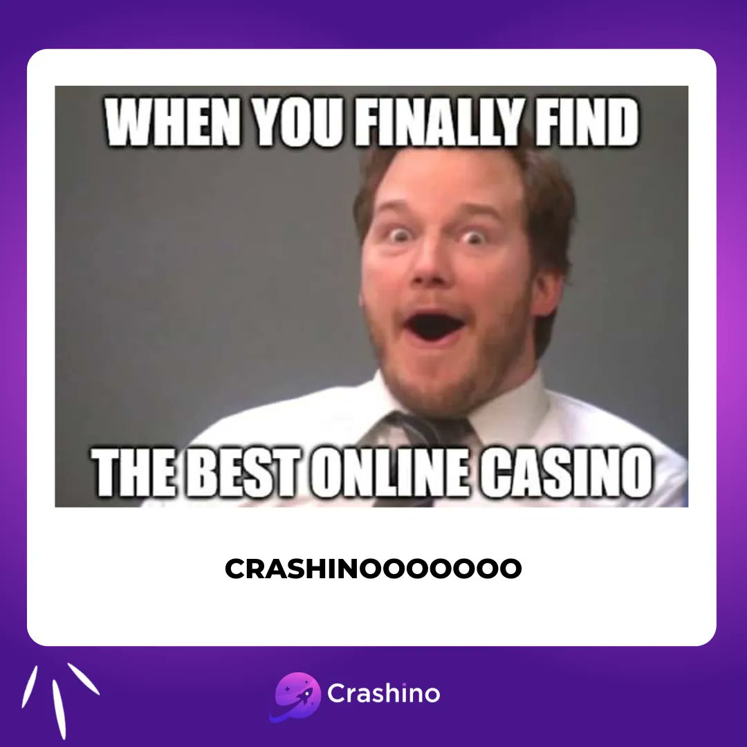 Crashino is the best casino! &#129304;&#128640;

