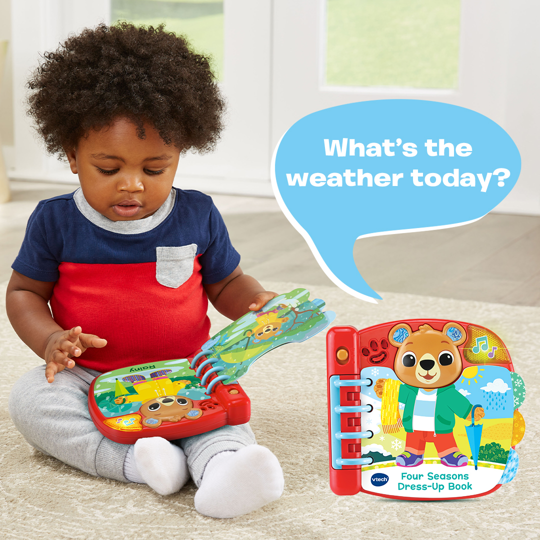 What's the weather like today? What should I wear? Help Bear decide what to wear depending on the weather! ☂️ ☀️ 🌪️ ❄️