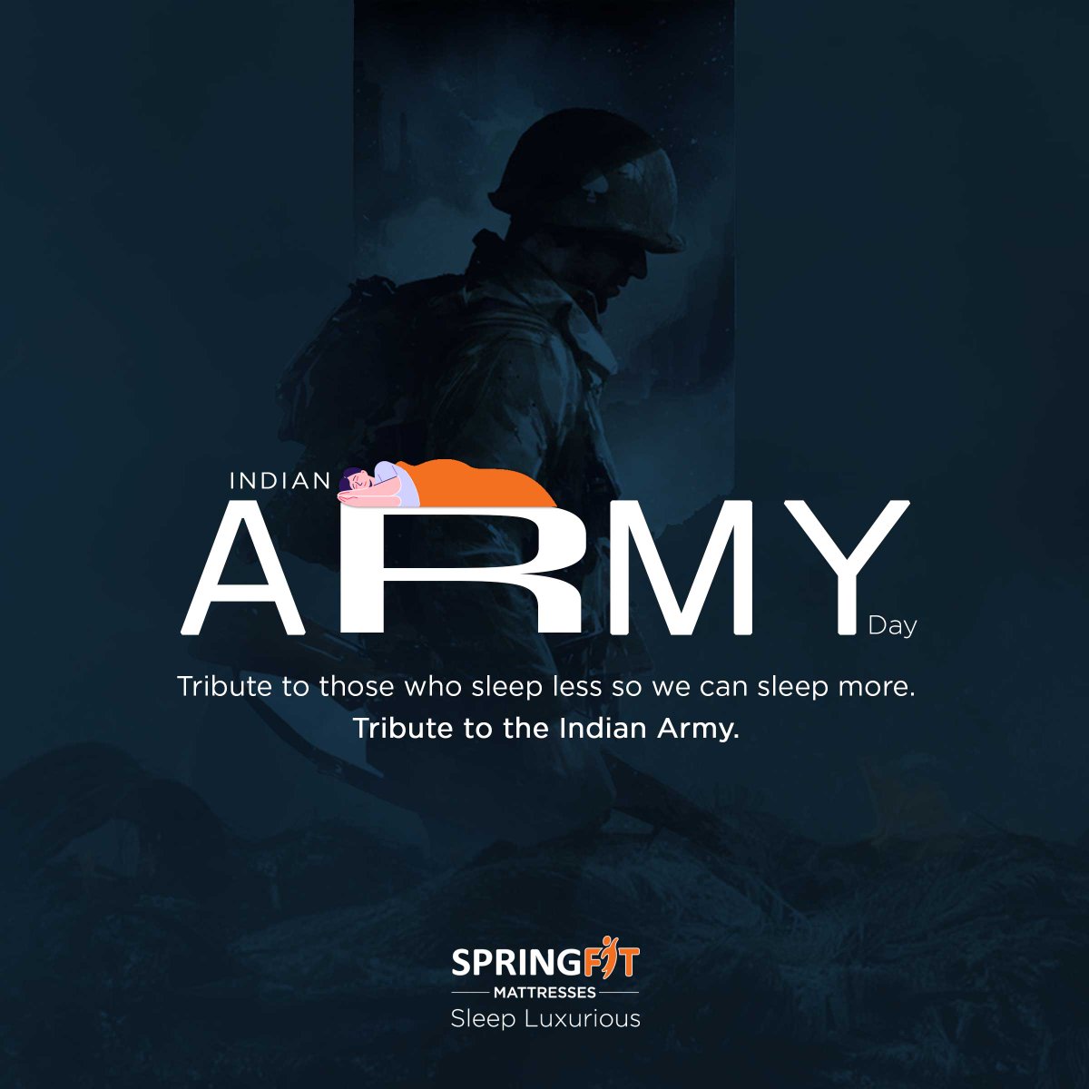 SpringfitSleep's tweet photo. Gratitude and salute to the Indian Army, who sacrifices their sleep, rest, and lives to defend and shield the nation.
Check out our mattress collection at https://t.co/91bHSgCAdc
#armyday2023 #nationalarmyday #Springfit #springfitmattresses #mattress #comfortable #Premium https://t.co/mwdX8woIkV