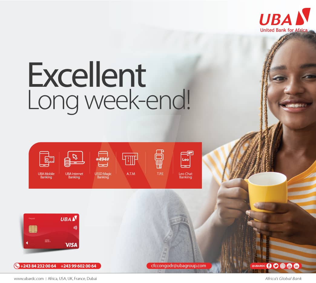 UBARDC's tweet photo. Chers clients,
Nous vous encourageons vivement à utiliser nos services digitaux , qui sont sécurisés et faciles à utiliser.  
#UBA #RDC #LaBanqueAuBoutDuClic https://t.co/ZSlCJy5knS