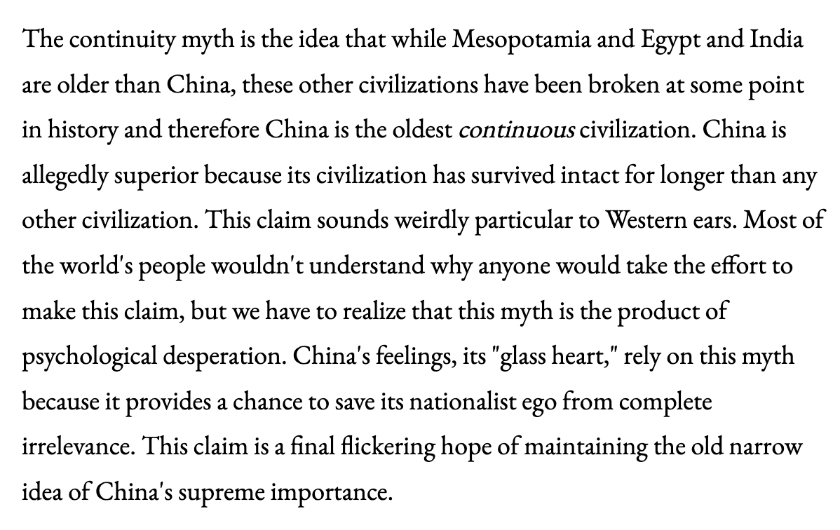 Chinese History Expert on Twitter ""China's feelings, its 'glass heart