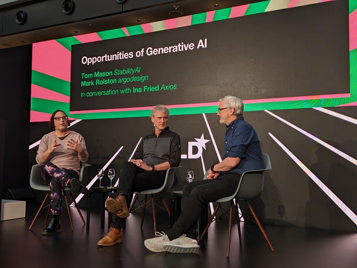 whoisgallifrey's tweet photo. One of the leading voices on tech! The always insightful @inafried rocking the stage of @DLDConference in conversation with Tom Mason from @StabilityAI and Mark Rolston @argodesign
#DLD23 #DLDconference https://t.co/oIhnDRKTXZ