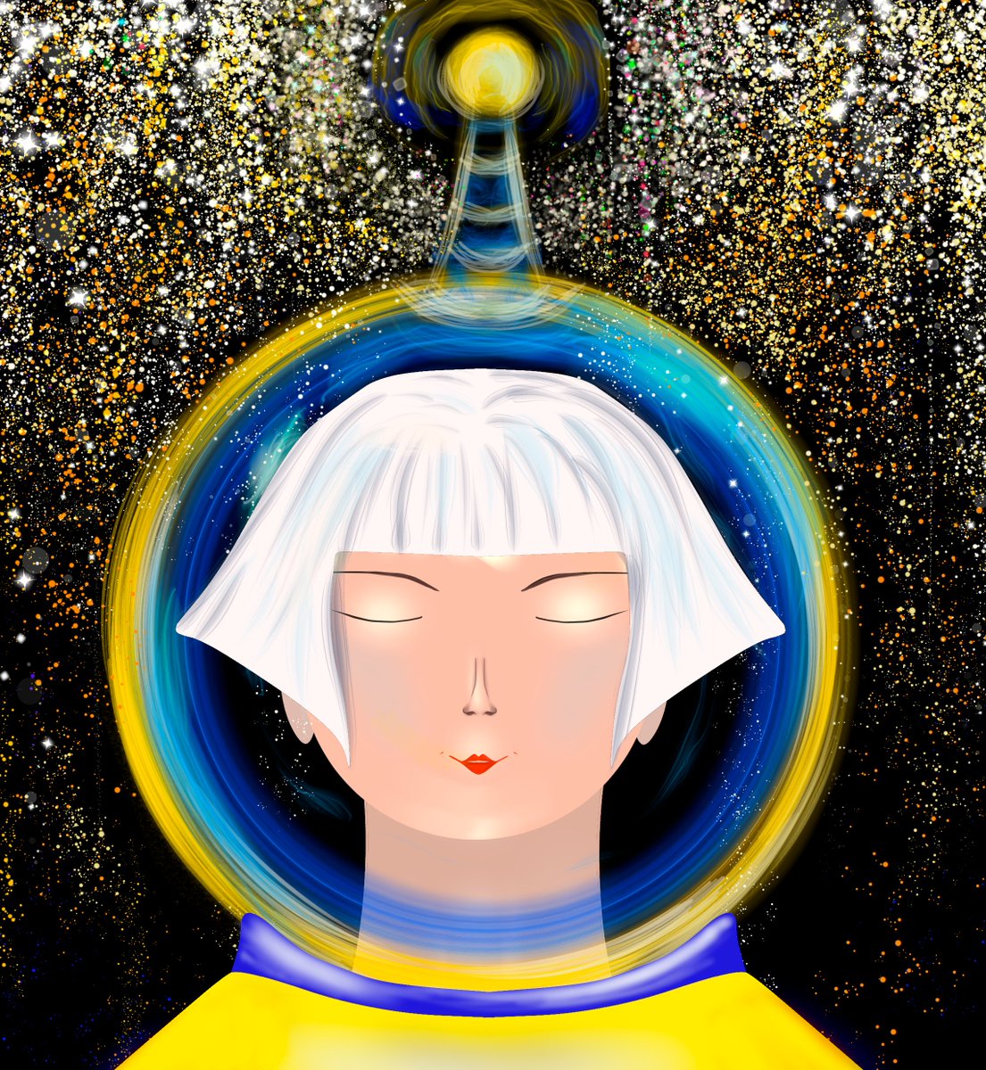 Tina20159187's tweet photo. "Space Girl" from my collection 
https://t.co/K7sGmpeLSd
#NFT #NFTCommunity #NFTs #NFTCommmunity #NFTCollection #NFTProject #OpenSeaNFT #OpenSeaCollection #art #digitalart #DigitalArtist https://t.co/aUOdoLJnGv