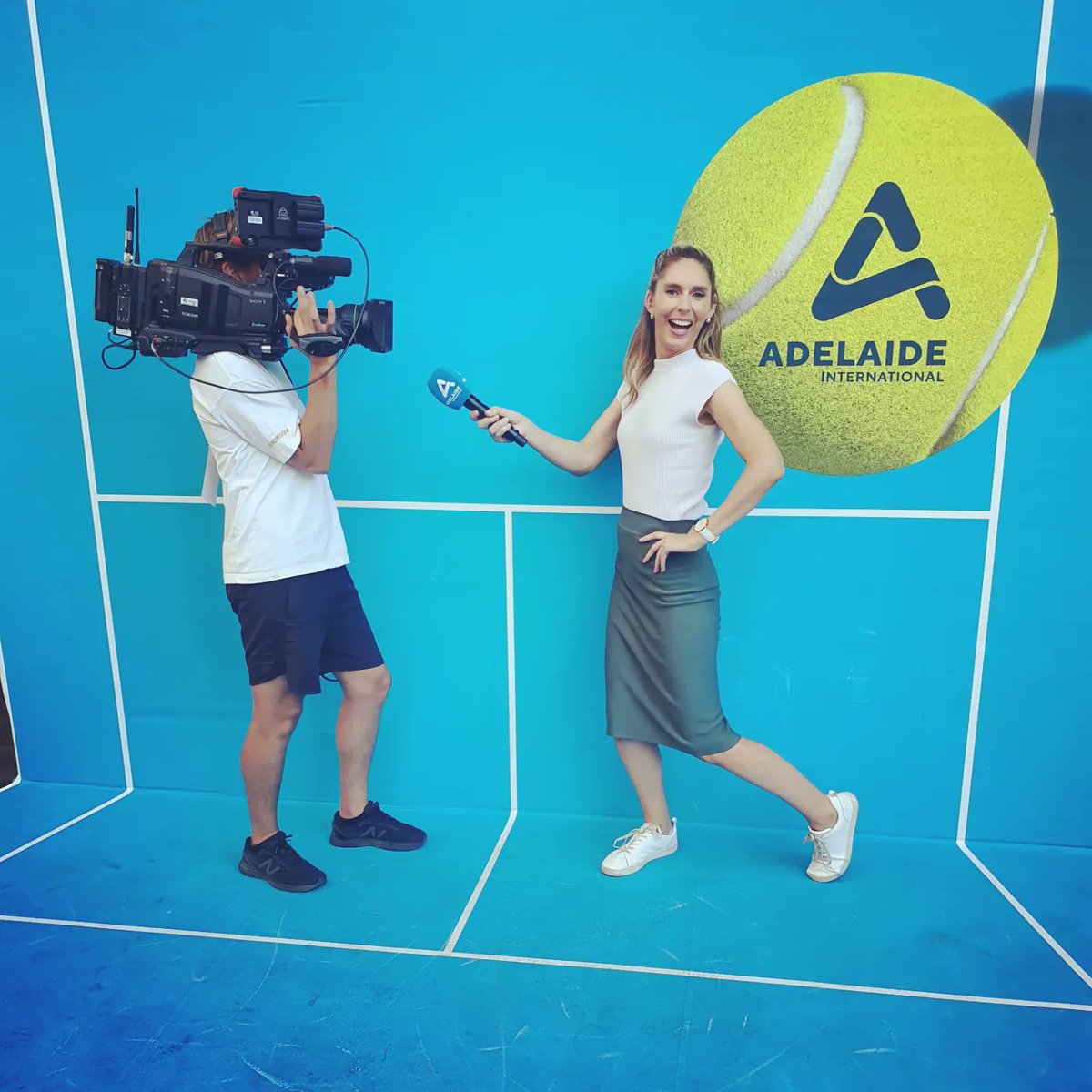 Huge week hosting as the world's best tennis players came to town! So happy to have brought you all the action with @AdelaideTennis and @Channel9. @9NewsAdel #adelaidetennis #adelaideinternational