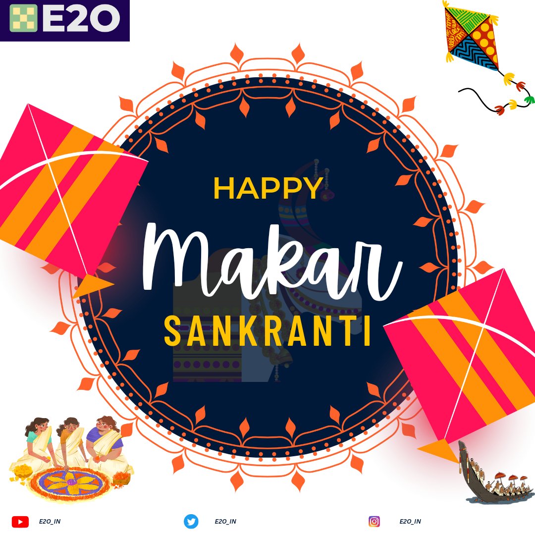 E2O_IN's tweet photo. May this Makar Sankranti bring in new hopes and a fruitful harvest for you. Happy Makar Sankranti.

#StockMarket #Nifty50 #NASDAQ 
#MakarSankranti

@AboutBazaar https://t.co/59CqtZV3qD