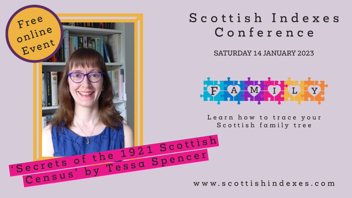 scottishindexes's tweet photo. Up next at the Scottish Indexes Conference, 'Secrets of the 1921 census'. This will be followed by a Q&amp;A with Tessa Spencer from @NatRecordsScot. Join us for free on Facebook or Zoom. #WhoWillYouFind? https://t.co/DupO2XSIFA