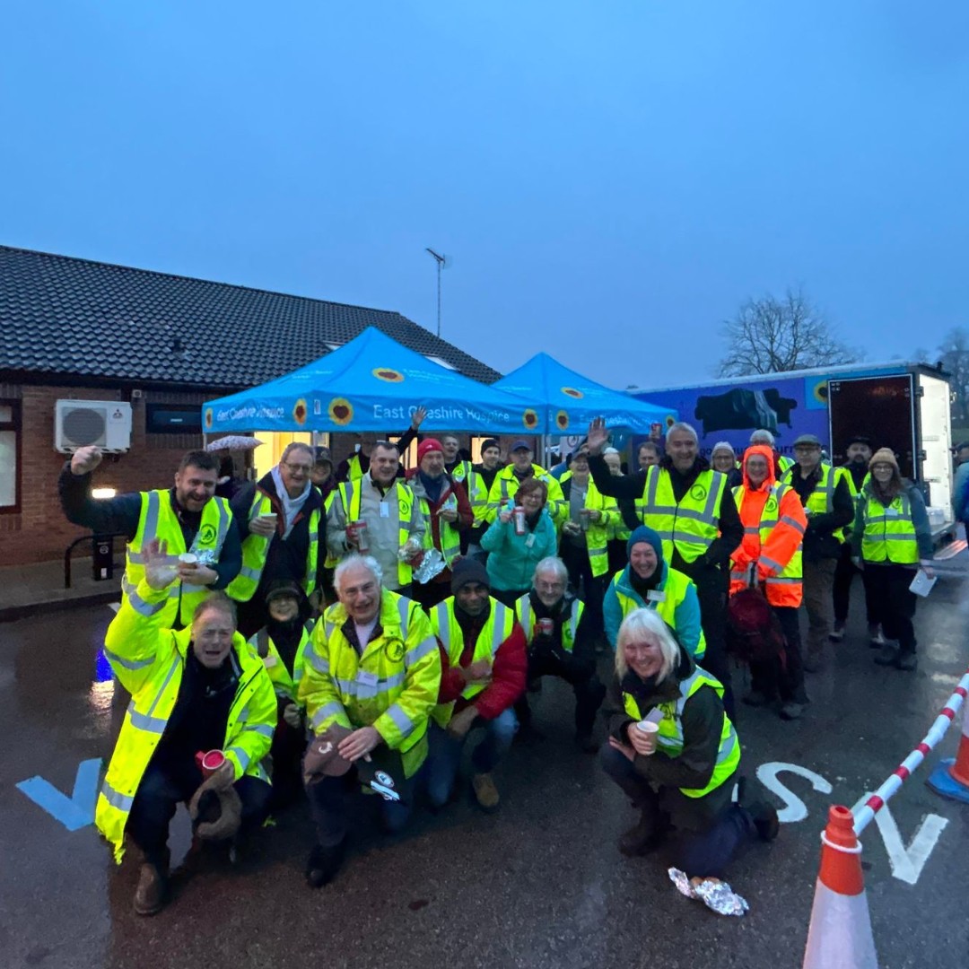 ECHospice's tweet photo. It's a dark and wet January morning here at East Cheshire Hospice, but that won't stop our Christmas Tree Collection Volunteers! ππ Give them a friendly wave if you see them out and about collecting trees this weekend π #ECHTrees https://t.co/ZhNwL6nEhO