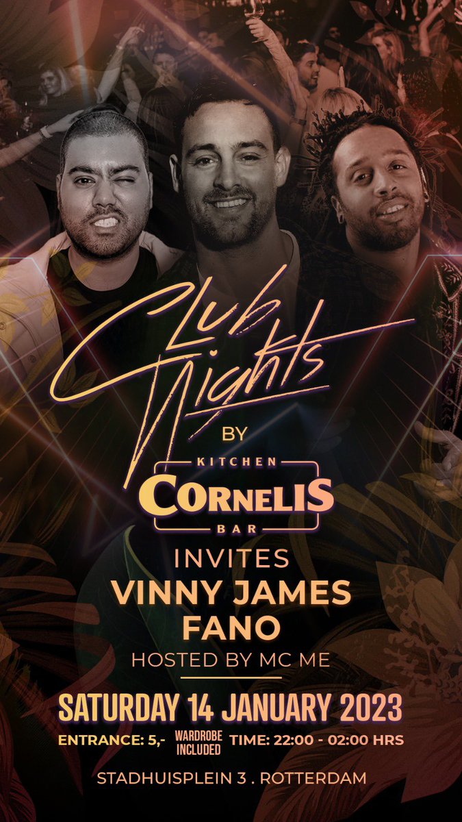 TONIGHT CORNELIS ROTTERDAM 🙌🙌🙌🙌🙌🙌🙌🙌🙌🙌🙌🙌